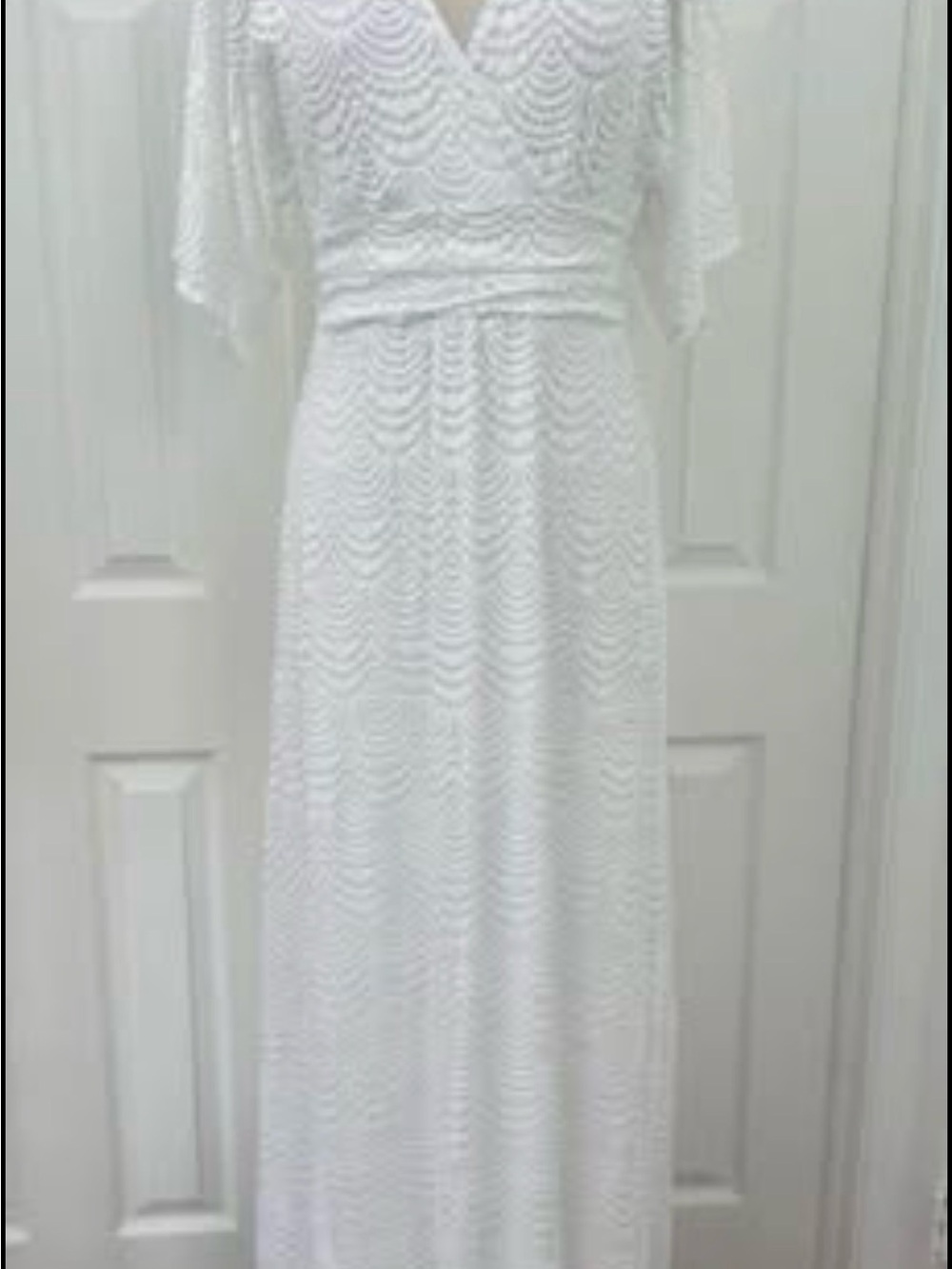 🩷NEW with tags Lilly Pulitzer $258 GORGE White V-Neck Maxi Sz M🩷